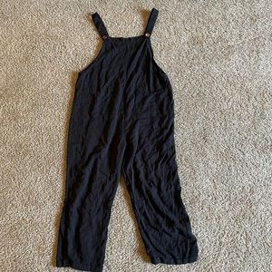 Shein black overalls